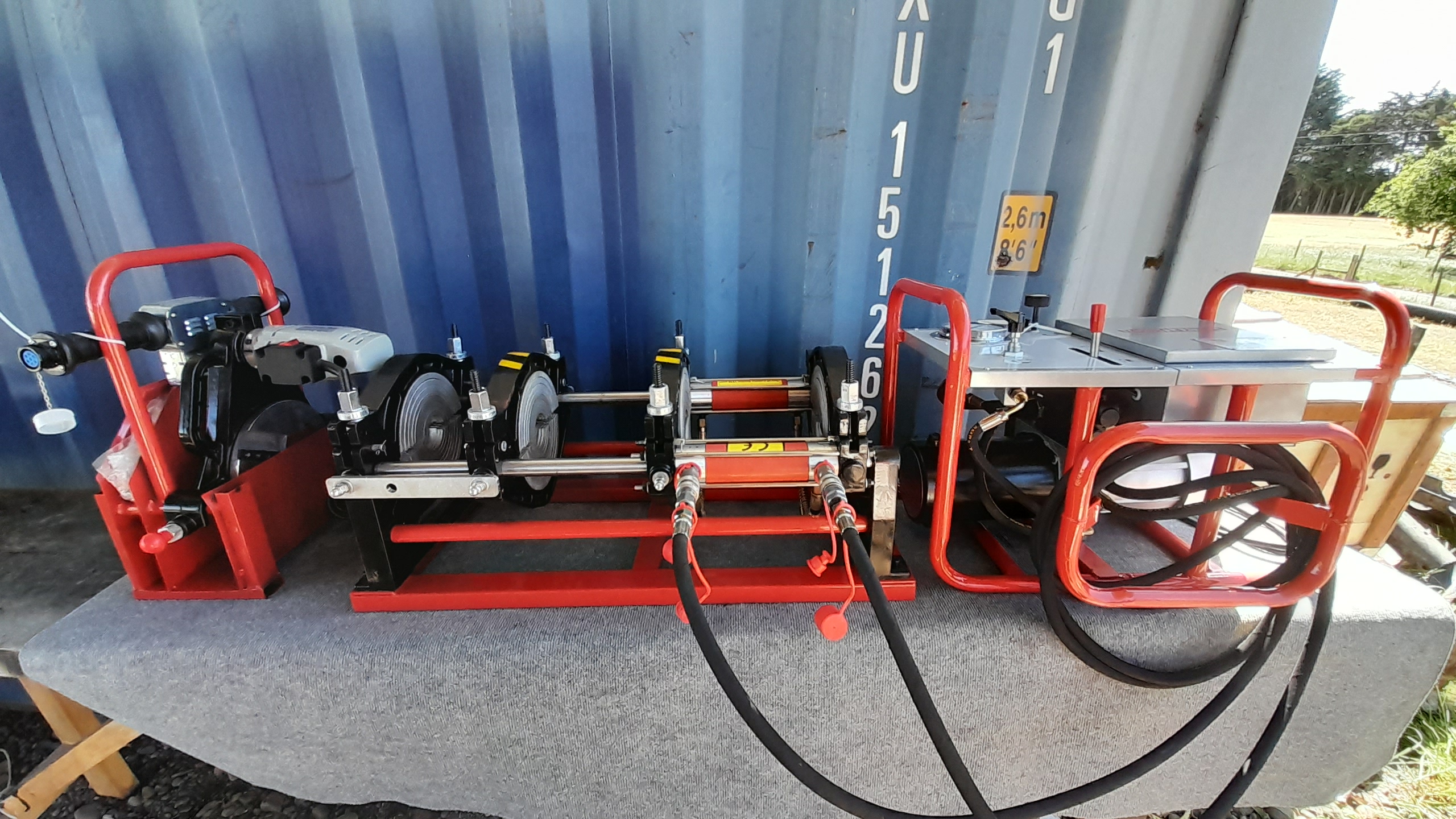 Termofusora hidráulica lineal HDPE 40-200mm marca DAPEK - POLYFUSION - Imagen 2