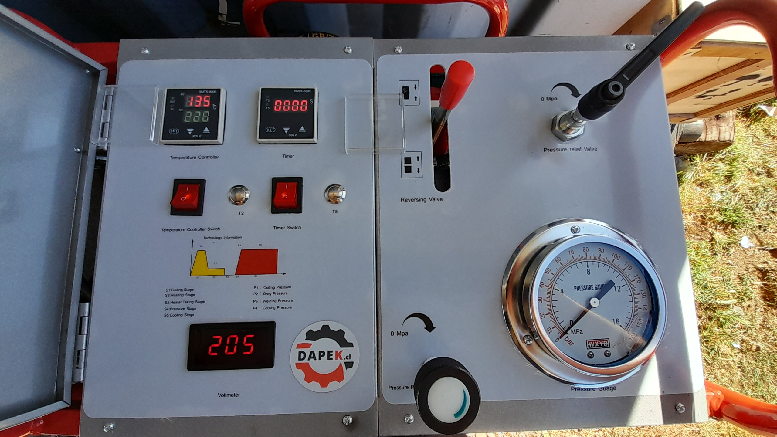 Termofusora hidráulica lineal HDPE 40-200mm marca DAPEK - POLYFUSION - Imagen 6