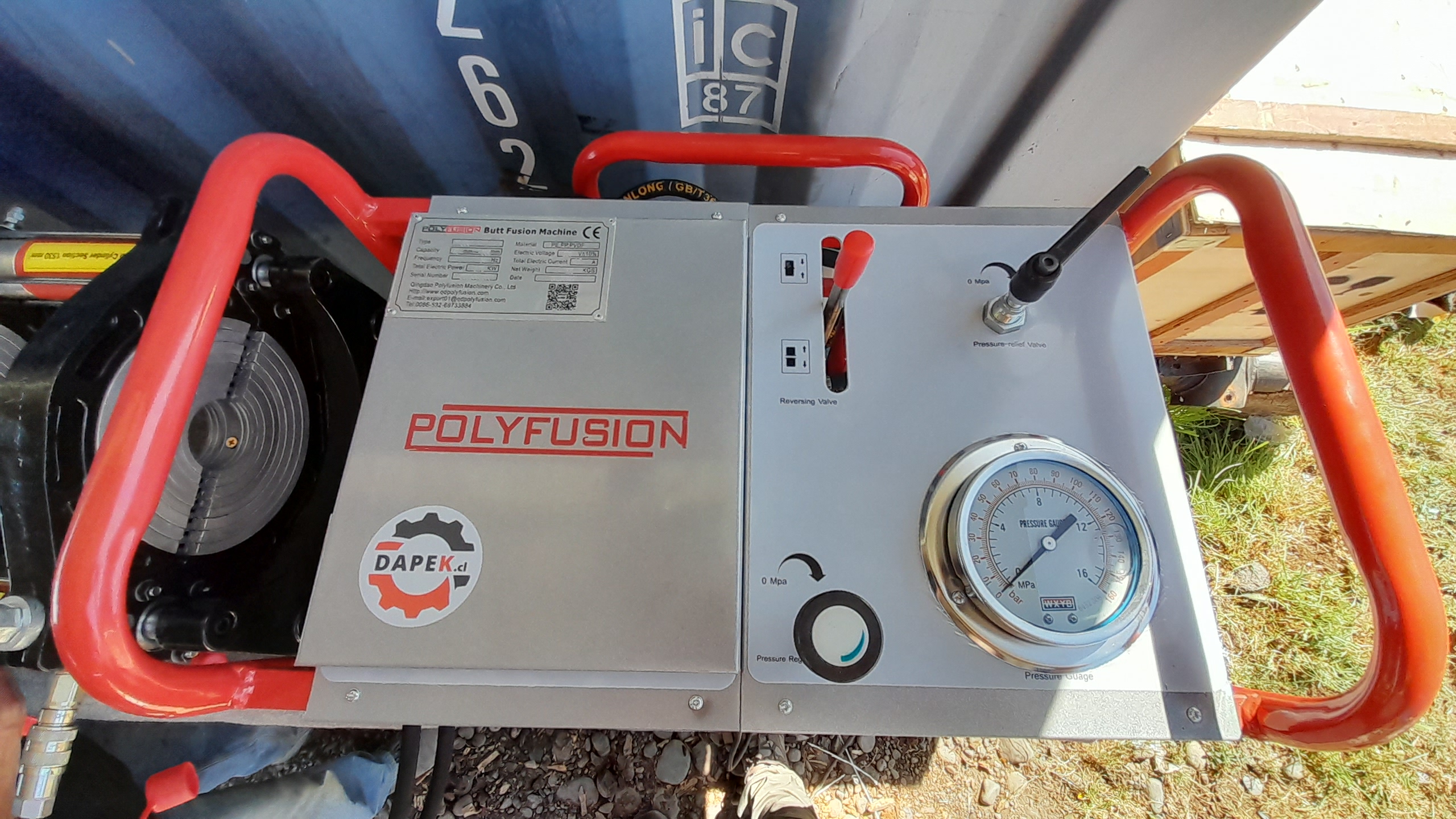 Termofusora hidráulica lineal HDPE 40-200mm marca DAPEK - POLYFUSION - Imagen 7