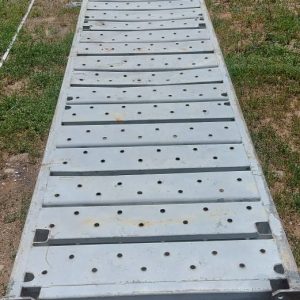 Pasillo -plataforma- galvanizada 1,0 x 9,35mts, 480kg, Primera Selección