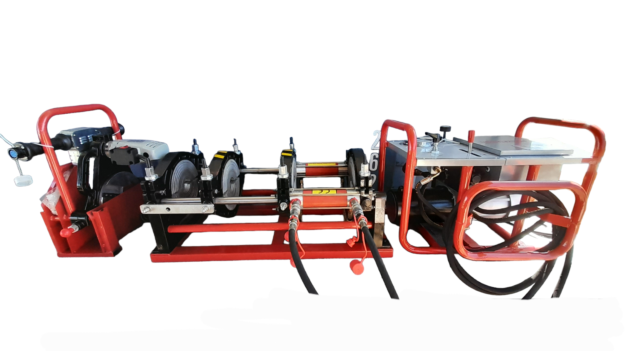 Termofusora hidráulica lineal HDPE 40-200mm marca DAPEK - POLYFUSION